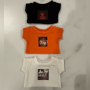 Labubu 3 piece set of tees! Black white and orange tees.